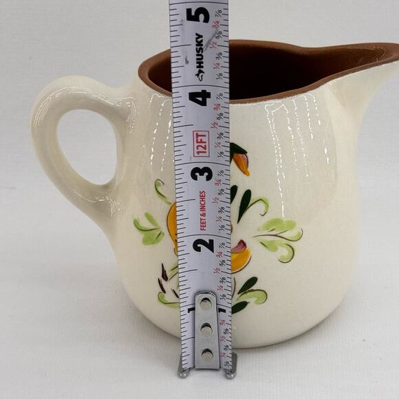 Vintage Stangl Pottery Ceramic Creamer Tiger Lily Yellow Brown 4" USA - Picture 8 of 8